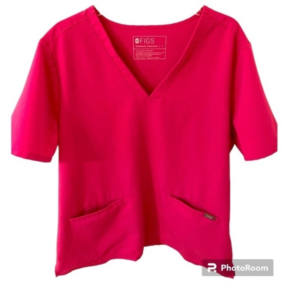 Figs Electric Orchid Pink Casma Three Pocket Scrub To… Gem